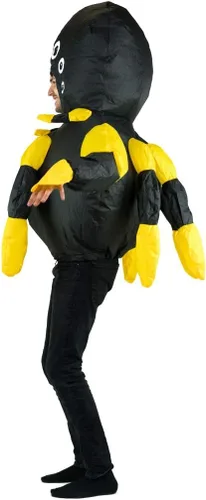 Vista 2 de Disfraz inflable de araña para adultos (talla única)