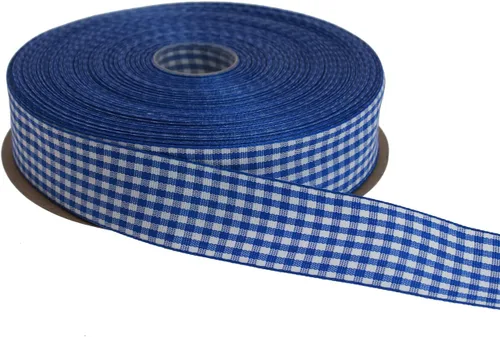Vista 73 de Cinta a cuadros de 50 yardas cada rollo 100% poliéster con borde tejido (1/1-2 pulgadas x 50 yardas, negro)