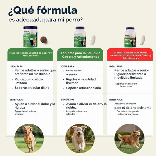 Vista 11 de YuMOVE Suplemento para articulaciones para perros mayores Glucosamina y Mejillón de labios verdes, glucosamina, ácido hialurónico y Omega 3