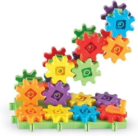 Vista 5 de Learning Resources, Juego de construcción de engranajes para principiantes (60 piezas)