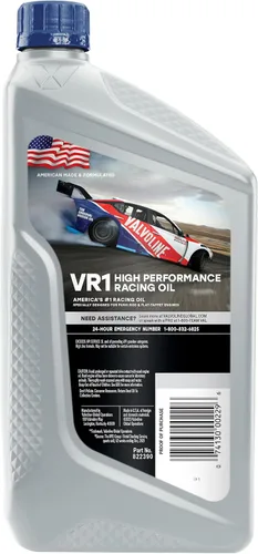 Vista 2 de Aceite para motor Valvoline VR1 Racing SAE 40 - 1 cuarto de galón