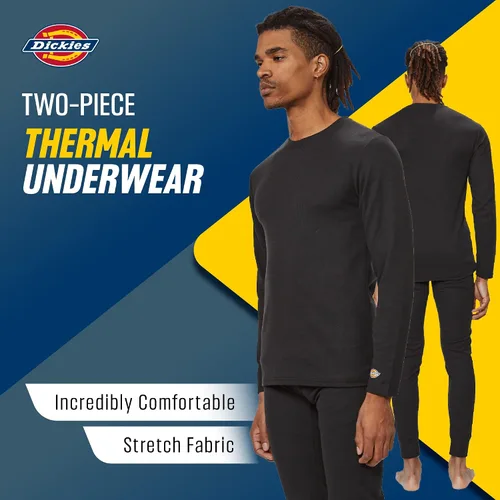 Vista 3 de Dickies Conjunto de ropa interior térmica para hombre, 2 piezas, capa base para clima frío para hombre