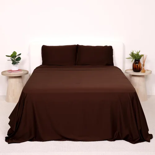 Vista 10 de THE LAD COLLECTIVE Juego de ropa de cama 2.0 – Juego de sábanas y fundas de almohada de 4 piezas, mezcla de algodón personalizada, suave, cómodo
