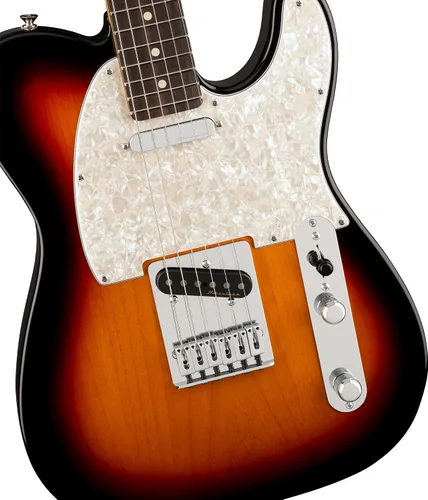 Vista 5 de Fender Player II Modified Telecaster - Paquete de ráfaga de 3 tonos con estuche, correa, cable, juego de púas de 3 piezas y kit de limpieza