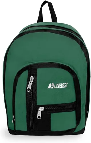 Vista 2 de Everest Mochila con doble compartimento principal, Verde oscuro, Mochila con doble compartimento principal