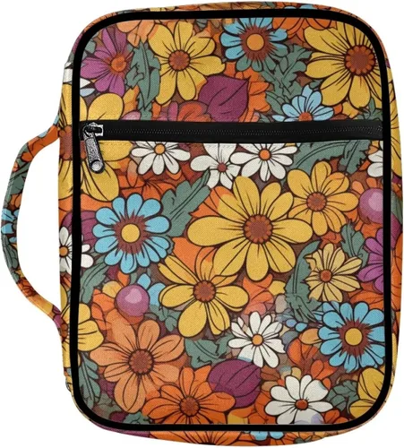 Vista 41 de Funda para la Biblia de Béisbol con Impresión de Agua y Fuego para Niños, Fundas Ligeras para la Biblia, Bolso de Mano para Estudio de la Biblia