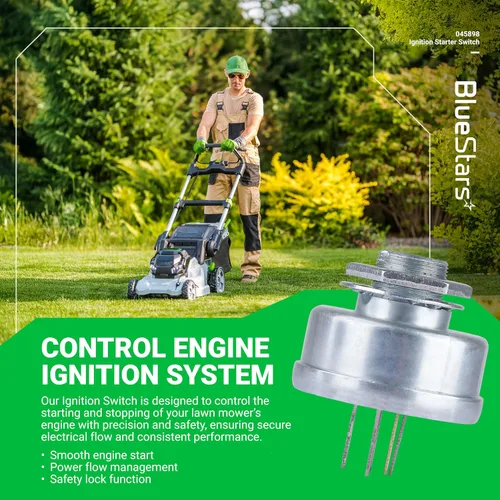Vista 3 de BlueStars 045898 Interruptor de arranque de encendido 2 teclas – Compatible con Hustler Exmark Lazer Z Super Z Mini Z Hydro Walk Behind Mini