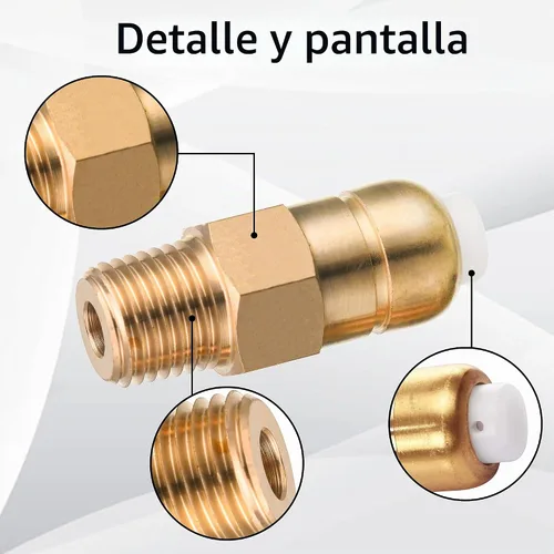 Vista 7 de PWACCS Kit de válvula de alivio térmico para lavadora a presión, 1/4