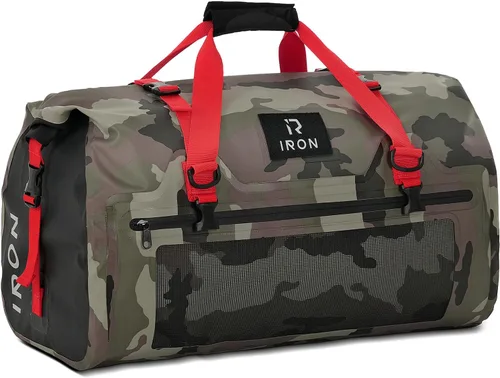 Vista 13 de BORLENI Bolsa de lona impermeable para motocicleta, bolsa trasera de equipaje con gran espacio de almacenamiento, cierre superior enrollable