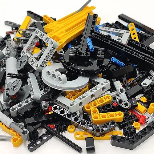 Vista 3 de ZHX Technical Parts - Juego de 457 piezas, barras de empuje para vehículos técnicos MOC Building Block Toys