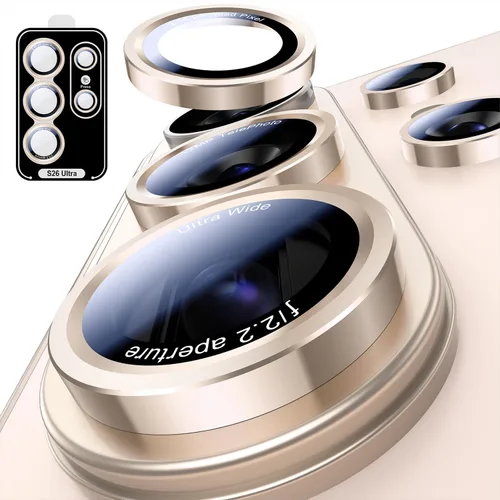 Vista 10 de Uyiton Protector de lente de cámara para Samsung Galaxy Z Fold 7 - Cubierta de pantalla trasera de vidrio templado de grado militar