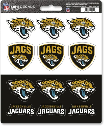 Vista 8 de FANMATS NFL - Mini calcomanías unisex para adolescentes de la NFL, paquete de 12