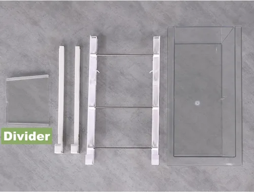 Vista 7 de Yatmung Paquete de 2 Organizadores de Cajón Deli Extra Grandes para Refrigerador Extraíble - Organizador de Cajón de Refrigerador y Contenedores
