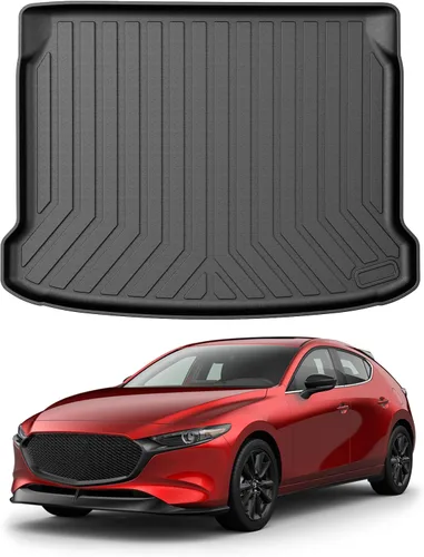 Vista 22 de Mixsuper Forro de carga para Rivian R1S 2022-2024 2025, alfombrilla para maletero para todo tipo de clima, para accesorios R1S, alfombrilla