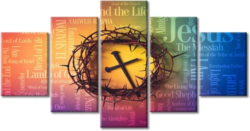 Vista 28 de TUMOVO Decoración de pared de iglesia cristiana de 3 paneles, imágenes de la resurrección de Jesús para sala de estar, dormitorio, cocina