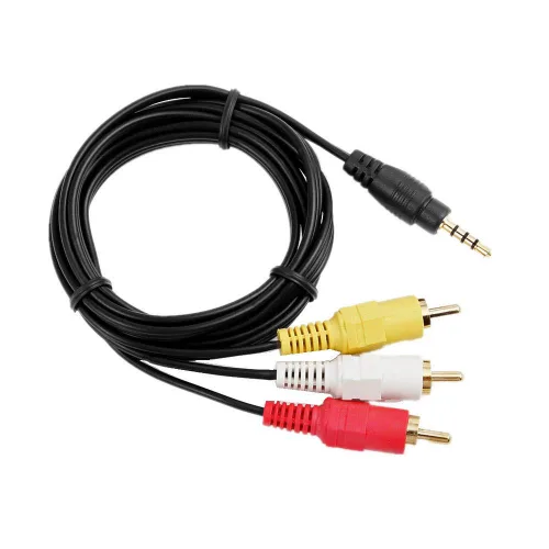 Vista 3 de MaxLLTo Mini 0.138 in 4-DIN AV macho a 3 RCA AV macho A/V Audio Video TV Cable Cable Cable Cable para videocámara digital Canon Optura Pi Xi 10 20