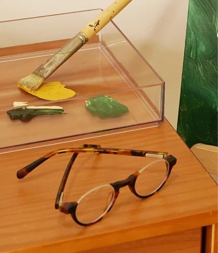 Vista 5 de eyebobs - Vicepresidente Gafas de lectura prémium para hombres y mujeres Marco de medio borde