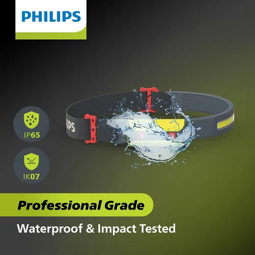 Vista 2 de Philips Xperion 6000 LED faro luz de trabajo, linterna profesional de 300 lúmenes con luz de inundación difusa y foco giratorio para mecánicos
