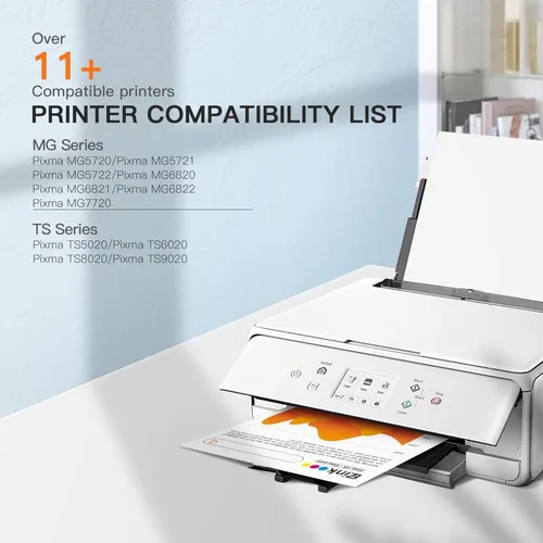 Vista 2 de PGI-270XL CLI-271XL - Paquete económico de 5 colores de repuesto para cartuchos de tinta Canon 270 271 XL para usar con MG5720 MG5721 MG5722 MG6820