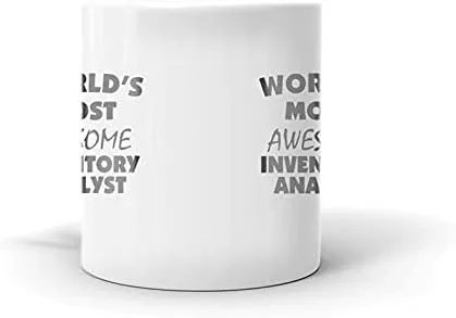 Vista 3 de World's Most Awesome Inventory Analyst Coffee Tea Ceramic Mug Birthday Gift for Purchasing Manager Best Mug for Inventory Manager Seller Mug for