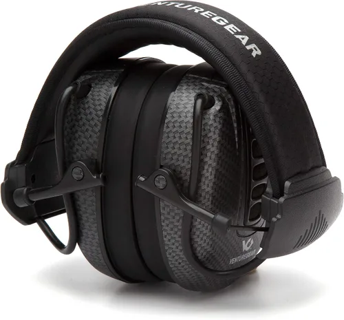 Vista 6 de Venture Gear Clandestine - Orejeras electrónicas de protección auditiva NRR 24dB, patrón de grafito negro