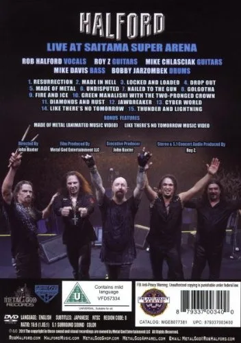 Vista 2 de Halford - Live At Saitama Super Arena - IMPORT