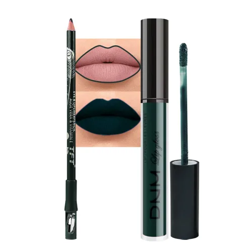 Vista 55 de evpct Juego de 2 lápices delineador de labios y lápiz labial líquido mate de 24 horas, color ciruela púrpura, maquillaje para mujer, lápiz labial