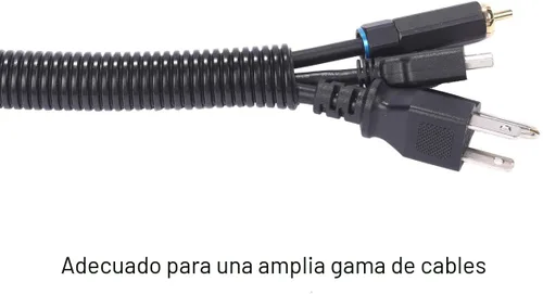 Vista 4 de Alex Tech 10 pies - Tubo de malla para cables dividida de 1/2 pulgada - Negro