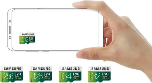 Vista 4 de SAMSUNG EVO Select Tarjeta de memoria microSDXC UHS-I U1 de 64 GB Full HD y 4K UHD con adaptador (MB-ME64HA)