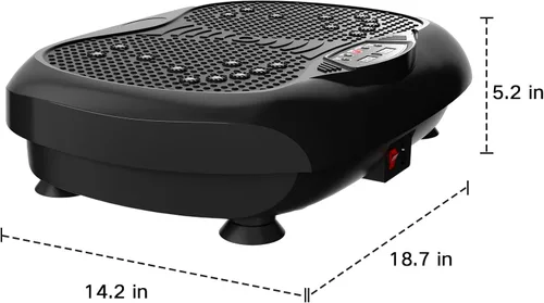 Vista 6 de Natini Vibration Plate Exercise Machine - Whole Body Workout Vibration Platform Lymphatic Drainage Machine for Weight Loss Home Fitness with