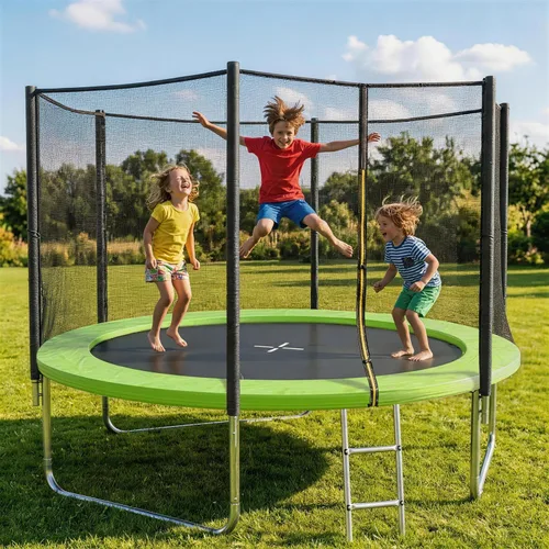 Vista 2 de SKOK Trampoline for Kids,400LBS Outdoor Trampoline with Net-ASTM Approved Trampoline for Children and Adults