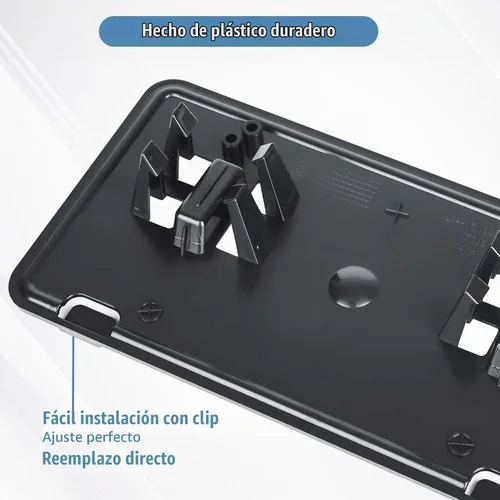 Vista 6 de Reemplazo para Soporte de Marco de Placa de Matrícula del Parachoques Delantero 2018-2020 Ford F150 JL3Z17A385BA