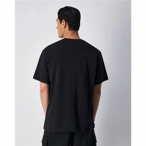 Vista 3 de Camiseta de Manga Corta Hombre Champion Crewneck Negro