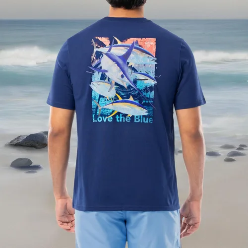 Vista 170 de Guy Harvey Camiseta de manga corta Threadcycled para hombre