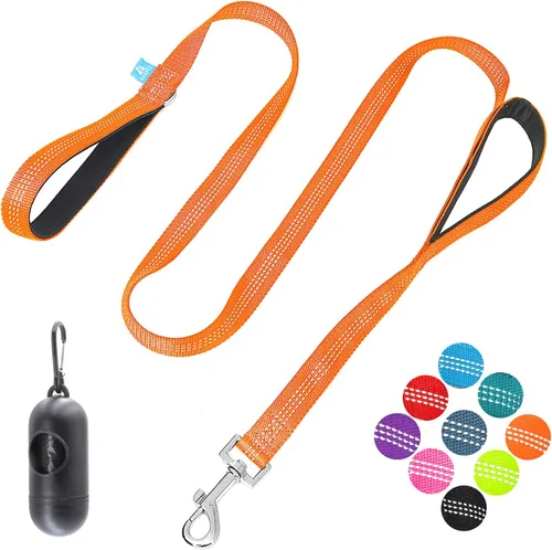 Vista 12 de BAAPET Correa para perro de dos asas, asas acolchadas suaves dobles con correa de control de tráfico para perros pequeños, medianos o grandes