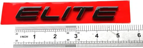 Vista 6 de 1 emblema trasero de élite de repuesto para automóvil 2020-2022 08F20-THR-100G (línea negra/roja)