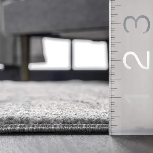 Vista 2 de nuLOOM Melina - Alfombra griega envejecida, 2 x 6 pies, gris