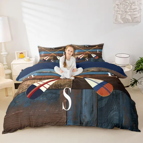 Vista 27 de Erosebridal Juego de ropa de cama con diseño de Feliz Navidad, adorable funda de edredón de muñeco de nieve tamaño individual para niños y niñas