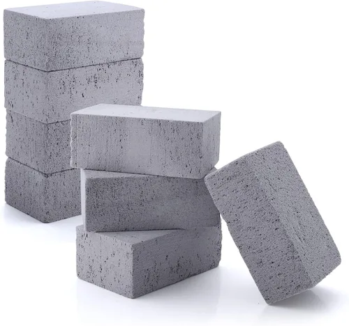 Vista 8 de HaSteeL Ladrillo de limpieza de parrilla, piedra pómez de plancha para eliminar manchas, kit de 4, accesorios de limpieza de bloques de parrilla