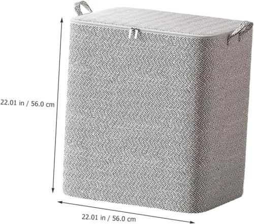 Vista 9 de Bolsa de almacenamiento de ropa 150l Organizador de almacenamiento de tela de gran capacidad con cremallera Organización para el hogar