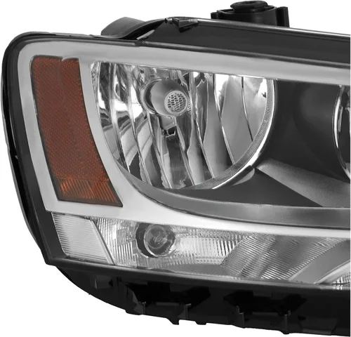 Vista 3 de GGDZTMNB Faro transparente lente carcasa negra para Volkswagen Jetta 2011