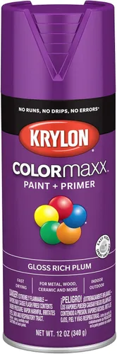 Vista 18 de Krylon K05554007 COLORmaxx Pintura en aerosol y base para uso en interiores y exteriores, color almendra satinada, 12 onzas (paquete de 1)