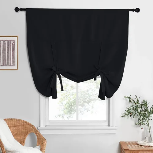 Vista 79 de NICETOWN Cortina Opaca con Aislamiento Térmico – Persiana Enrollable para Ventana de Bebé para Dormitorio/Acción de Gracias