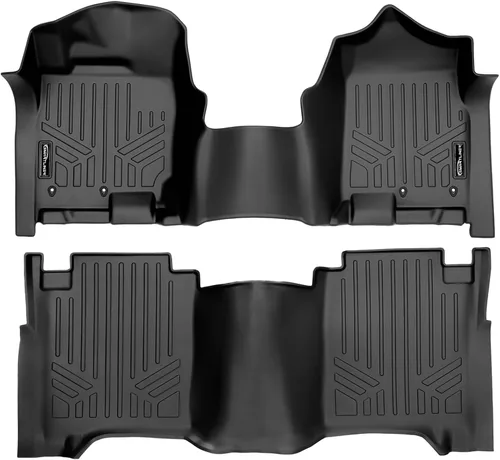 Vista 8 de SMARTLINER Alfombrillas de piso de ajuste personalizado para Nissan Titan 2004-2007