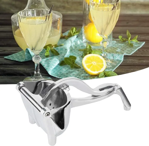 Vista 6 de Exprimidor de cítricos de mano, Exprimidor de frutas de aleación de aluminio Exprimidor de limón Barra de exprimidor de limón Exprimidor de mano