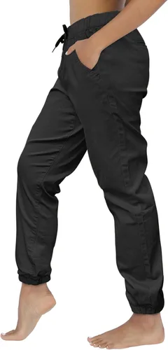 Vista 2 de Southpole Women's Casual Comfy Twill Jogger Pants, Stretchable