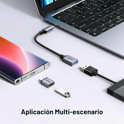 Vista 3 de UGREEN Paquete de 2 adaptadores USB C a USB A, adaptador USB C macho a USB hembra compatible con Samsung S23 Ultra MacBook Pro 2023 / Air 2022 iPad