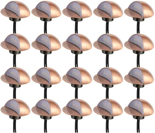 Vista 9 de FVTLED Kit de luces LED para cubierta, paquete de 6 luces LED de bajo voltaje para escalera, 1.97, lámpara de decoración de jardín al aire libre