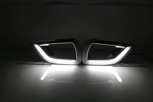 Vista 3 de Luz LED diurna, lámpara antiniebla Retrofit LED con luz blanca DRL kit de repuesto para Nissan Navara NP300 2015-2017