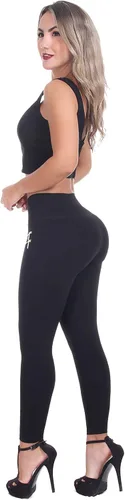 Vista 2 de Bon Bon Up - Leggings de algodón para mujer con cremalleras con moldeador interior y levantador de glúteos, varios estilos
